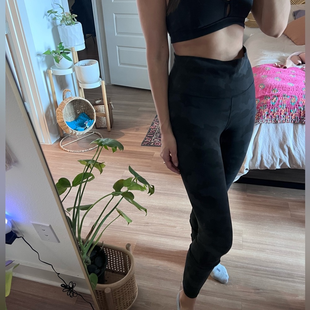 Camo print lululemon align yoga pants